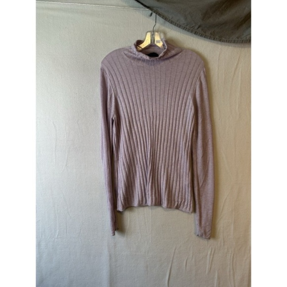 White House Black Market Pink sheer Sweater Size XL #1331